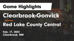 Clearbrook-Gonvick  vs Red Lake County Central Game Highlights - Feb. 17, 2022