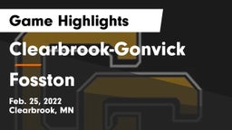 Clearbrook-Gonvick  vs Fosston  Game Highlights - Feb. 25, 2022