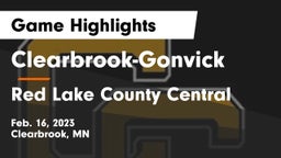 Clearbrook-Gonvick  vs Red Lake County Central Game Highlights - Feb. 16, 2023