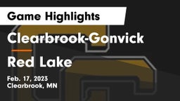 Clearbrook-Gonvick  vs Red Lake  Game Highlights - Feb. 17, 2023