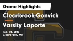 Clearbrook-Gonvick  vs Varsity Laporte Game Highlights - Feb. 24, 2023