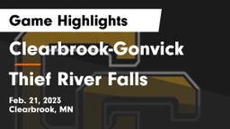 Clearbrook-Gonvick  vs Thief River Falls  Game Highlights - Feb. 21, 2023