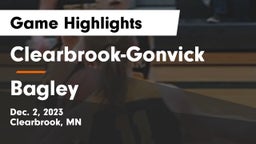 Clearbrook-Gonvick  vs Bagley  Game Highlights - Dec. 2, 2023