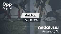 Matchup: Opp vs. Andalusia  2016