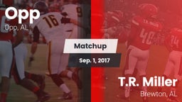 Matchup: Opp vs. T.R. Miller  2017