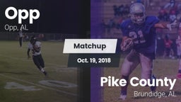 Matchup: Opp vs. Pike County  2018