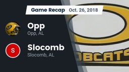 Recap: Opp  vs. Slocomb  2018