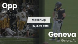 Matchup: Opp vs. Geneva  2019