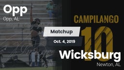 Matchup: Opp vs. Wicksburg  2019