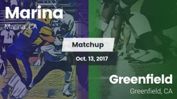 Matchup: Marina vs. Greenfield  2017