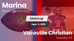 Matchup: Marina vs. Vacaville Christian  2019
