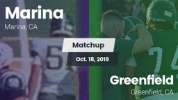 Matchup: Marina vs. Greenfield  2019
