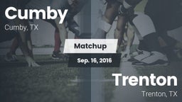 Matchup: Cumby vs. Trenton  2016