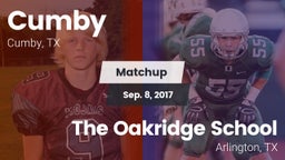 Matchup: Cumby vs. The Oakridge School 2017