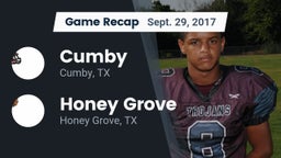 Recap: Cumby  vs. Honey Grove  2017