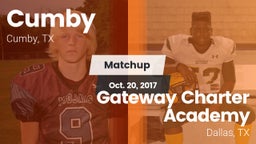 Matchup: Cumby vs. Gateway Charter Academy  2017