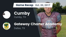 Recap: Cumby  vs. Gateway Charter Academy  2017