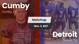 Matchup: Cumby vs. Detroit  2017