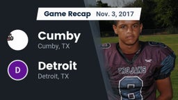 Recap: Cumby  vs. Detroit  2017
