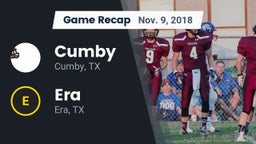 Recap: Cumby  vs. Era  2018