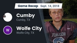 Recap: Cumby  vs. Wolfe City  2018