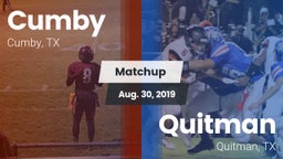 Matchup: Cumby vs. Quitman  2019