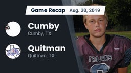 Recap: Cumby  vs. Quitman  2019