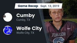 Recap: Cumby  vs. Wolfe City  2019