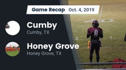 Recap: Cumby  vs. Honey Grove  2019