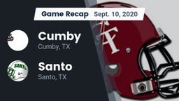 Recap: Cumby  vs. Santo  2020