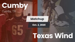 Matchup: Cumby vs. Texas Wind 2020