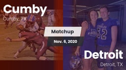 Matchup: Cumby vs. Detroit  2020