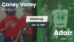 Matchup: Caney Valley vs. Adair  2016
