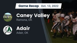 Recap: Caney Valley  vs. Adair  2022
