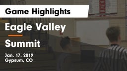 Eagle Valley  vs Summit  Game Highlights - Jan. 17, 2019
