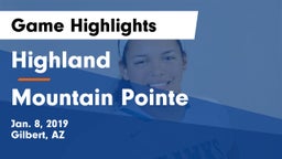 Highland  vs Mountain Pointe Game Highlights - Jan. 8, 2019
