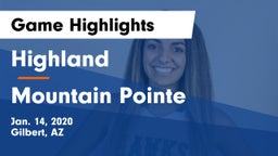 Highland  vs Mountain Pointe  Game Highlights - Jan. 14, 2020