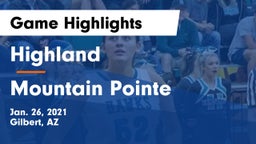 Highland  vs Mountain Pointe  Game Highlights - Jan. 26, 2021