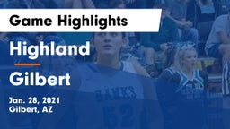 Highland  vs Gilbert  Game Highlights - Jan. 28, 2021