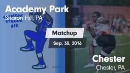 Matchup: Academy Park vs. Chester  2016