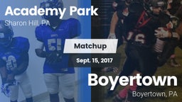 Matchup: Academy Park vs. Boyertown  2017