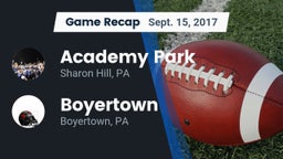 Recap: Academy Park  vs. Boyertown  2017