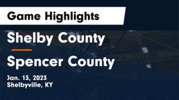 Shelby County  vs Spencer County  Game Highlights - Jan. 13, 2023