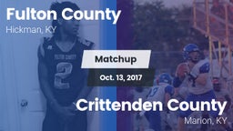 Matchup: Fulton County vs. Crittenden County  2017