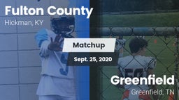 Matchup: Fulton County vs. Greenfield  2020