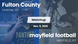 Matchup: Fulton County vs. mayfield football  2020