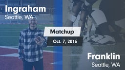Matchup: Ingraham vs. Franklin  2016