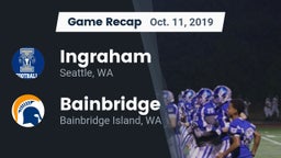 Recap: Ingraham  vs. Bainbridge  2019