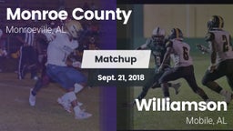 Matchup: Monroe County vs. Williamson  2018