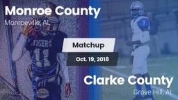 Matchup: Monroe County vs. Clarke County  2018